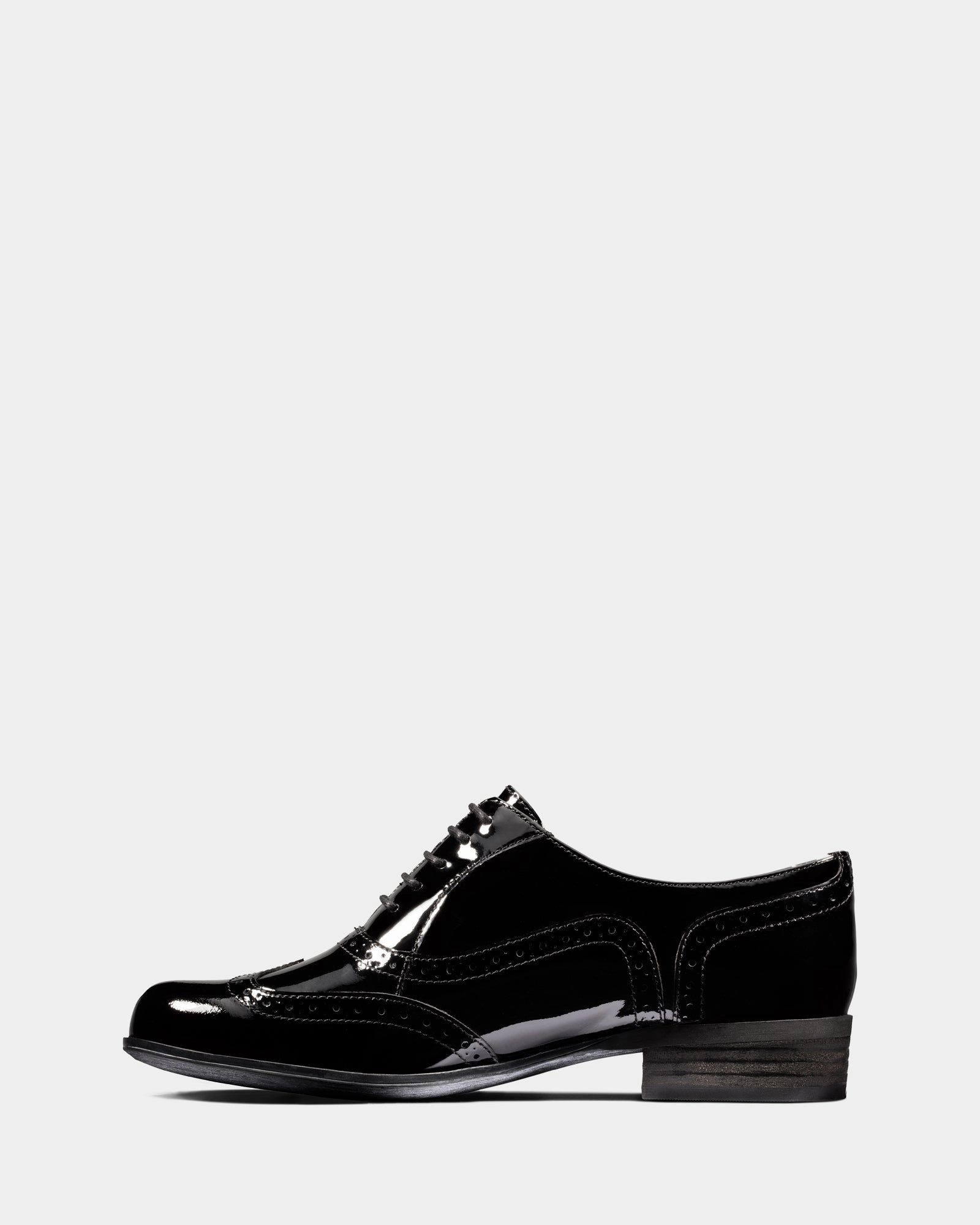 Strandmok Brogues Hamble Oak Black Patent