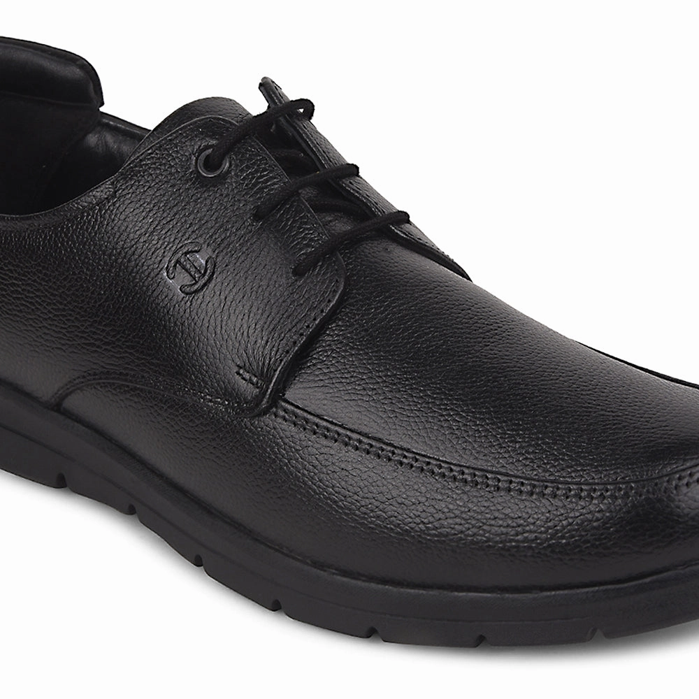 Healers Black Formal Lacing Derby Shoes For Men J757-15 By Liberty Casual Canvas Lace Up Shoe