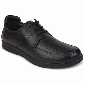 Archie Ii Crazy Horse Leather Shoes Healers Black Formal Lacing Derby Shoes For Men J757-15 By Liberty