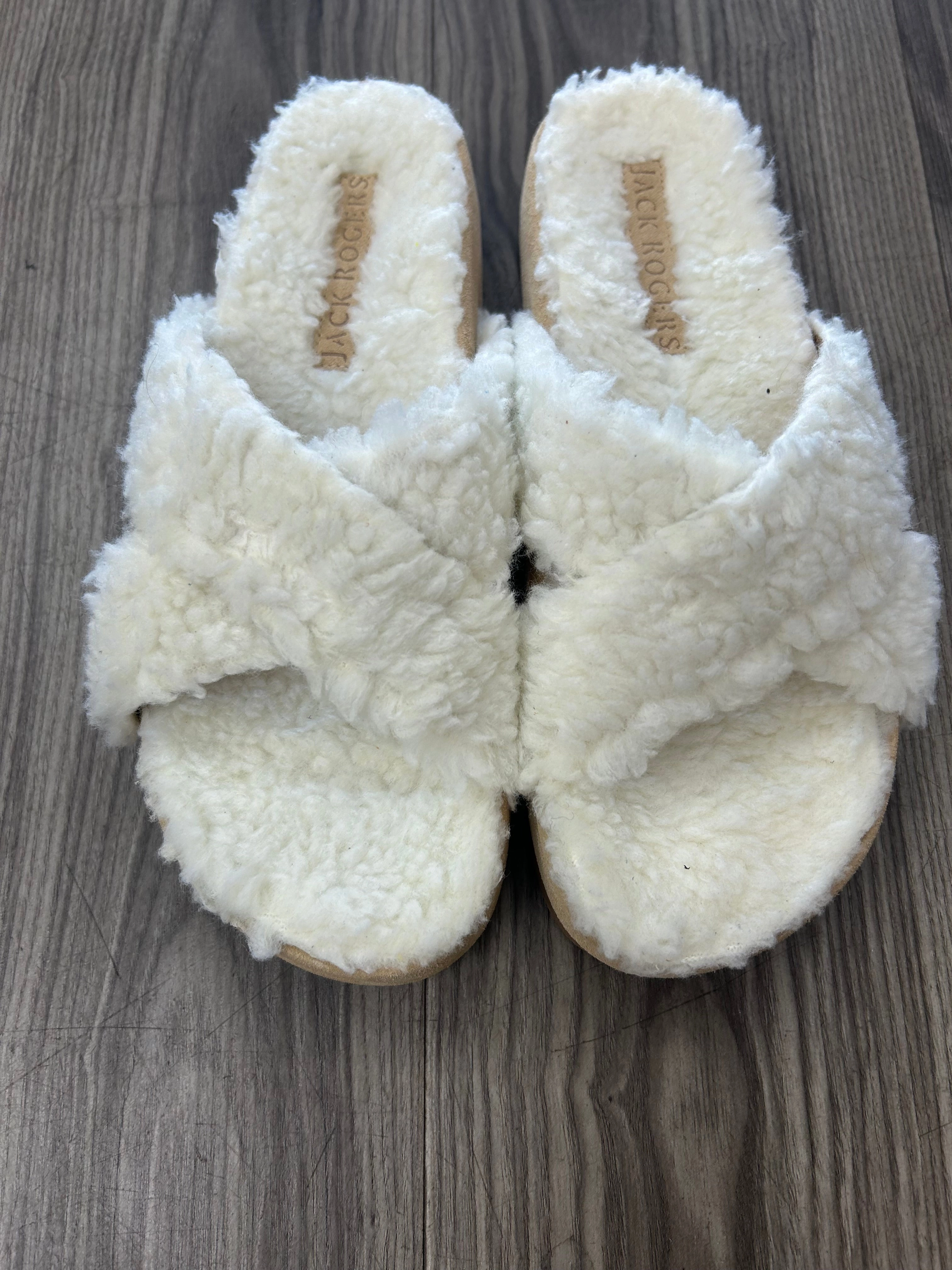 Sandals Flip Flops By Jack Rogers In White, Size: 10 Heavy Flip Flops