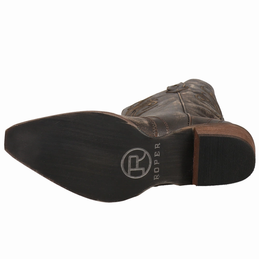 Boots For Snow Waterproof Olivia Thick Embroidered Fashion Snip Toe Cowboy Boots