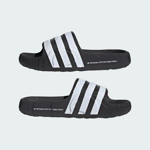 Foam Slides Adidas Men's Adilette 22 Slides - Core Black / Cloud White