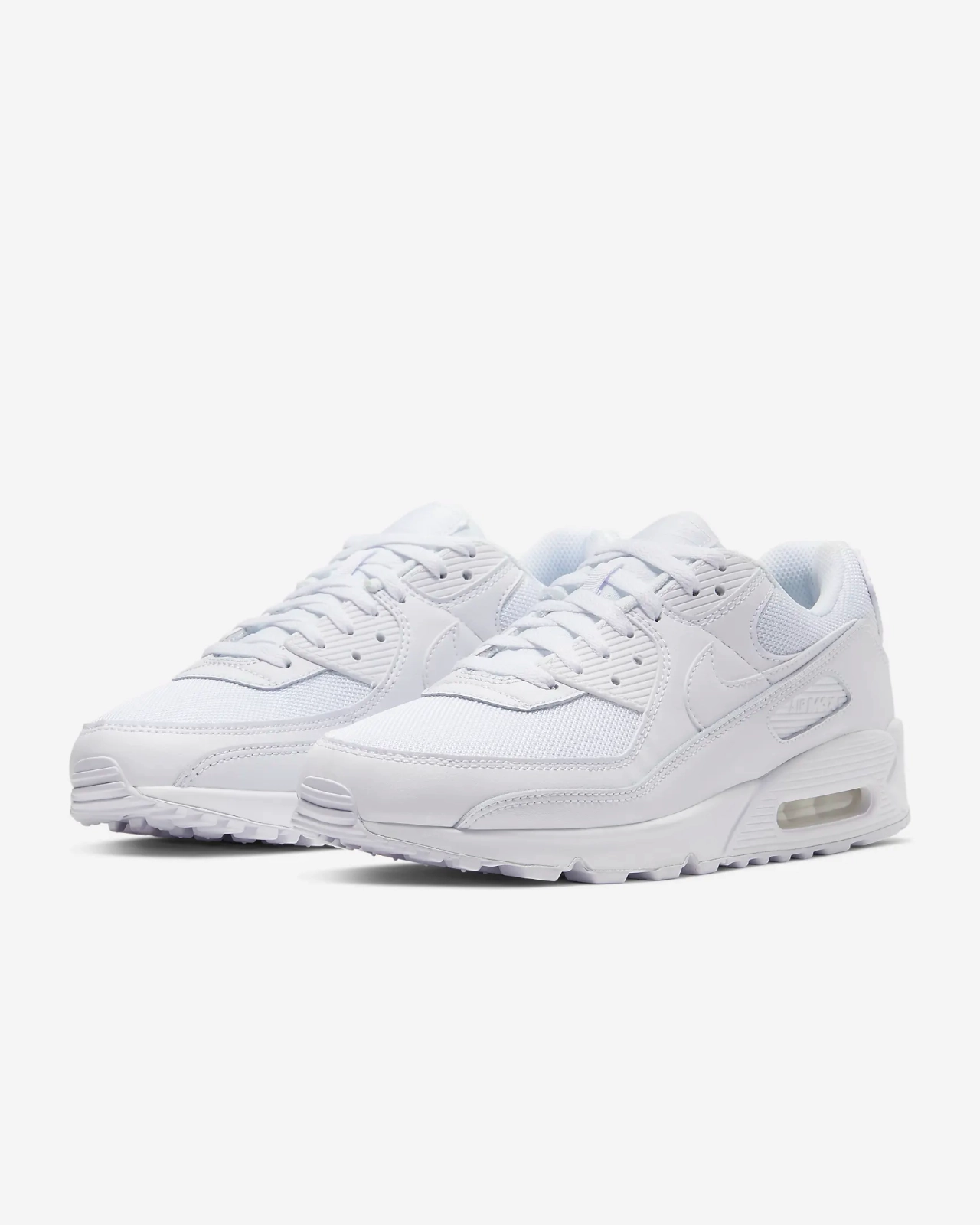 Nike Air Max 90 CN8490-100 Sneaker Men's White Leather Low Top Running Shoes Nike Shoes All