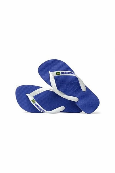 HAVAIANAS BRASIL LOGO - 4110850 - MARINE BLUE Largemouth Bass Flip Flops