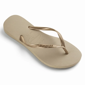 Best Flip Flops For High Arches Havaianas Girl's Slim Grey/Gold