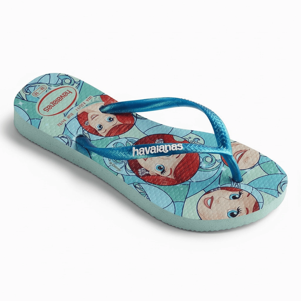 Cheap Colorful Flip Flops Havaianas Girl's Slim Princess Ariel