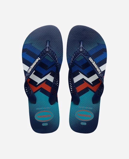 Comfortable Durable Flip Flops HAVAIANAS POWER LIGHT - NAVY BLUE