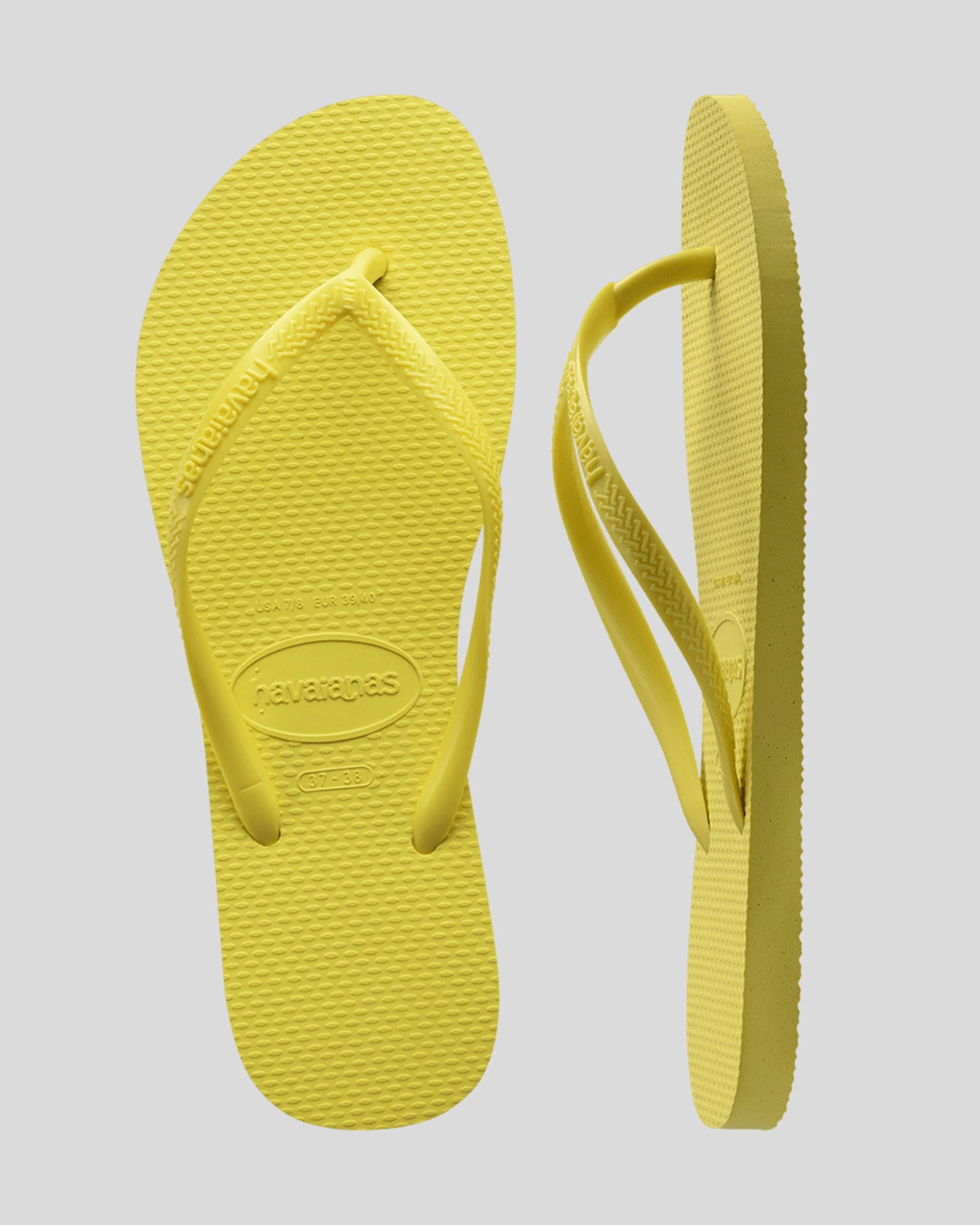 Liliana Flip Flops HAVAIANAS SLIM - PIXEL YELLOW