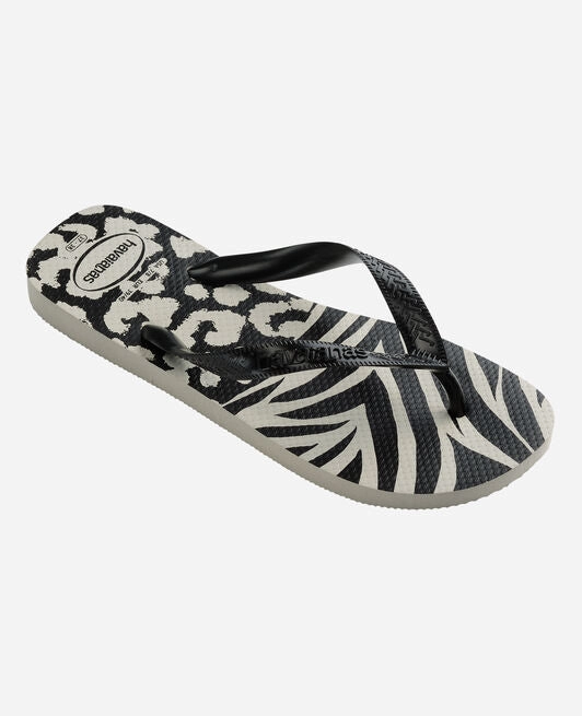 Made In The Usa Flip Flops HAVAIANAS TOP ANIMALS - WHITE.BLACK