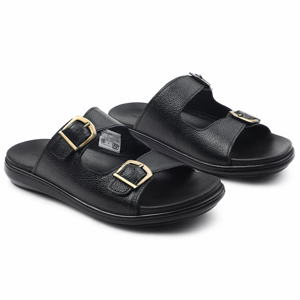 Healers Black Casual Sandal For Men MDL-11E By Liberty Sandals Dominican