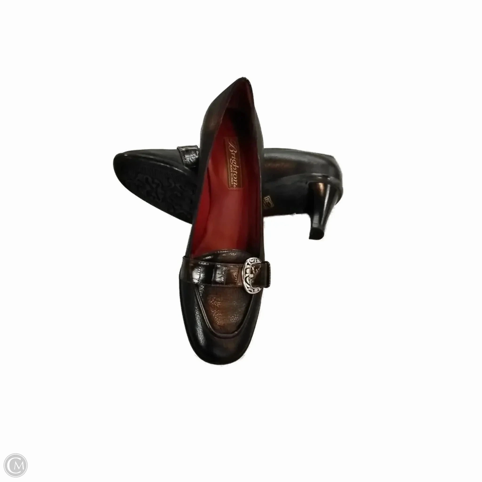 Strappy Heels Shoes Heels Kitten By Brighton In Brown, Size: 7