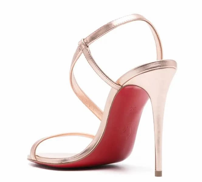 Christian Louboutin Rosalie 100mm leather sandals High Heels Rule 34