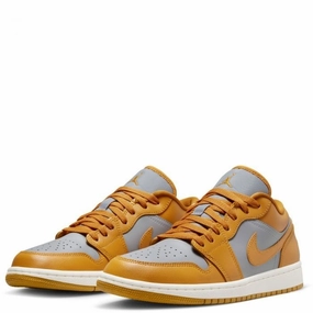 Comfiest Nike Shoes Nike Air Jordan 1 Low DC0774-020 Women's Cement Grey Chutney Lifestyle Shoes