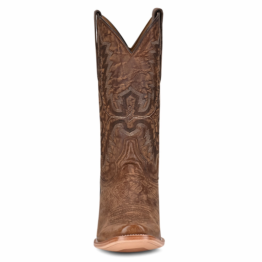 Embroidered Narrow Square Toe Pull On Cowboy Boots Wakeboard Boots