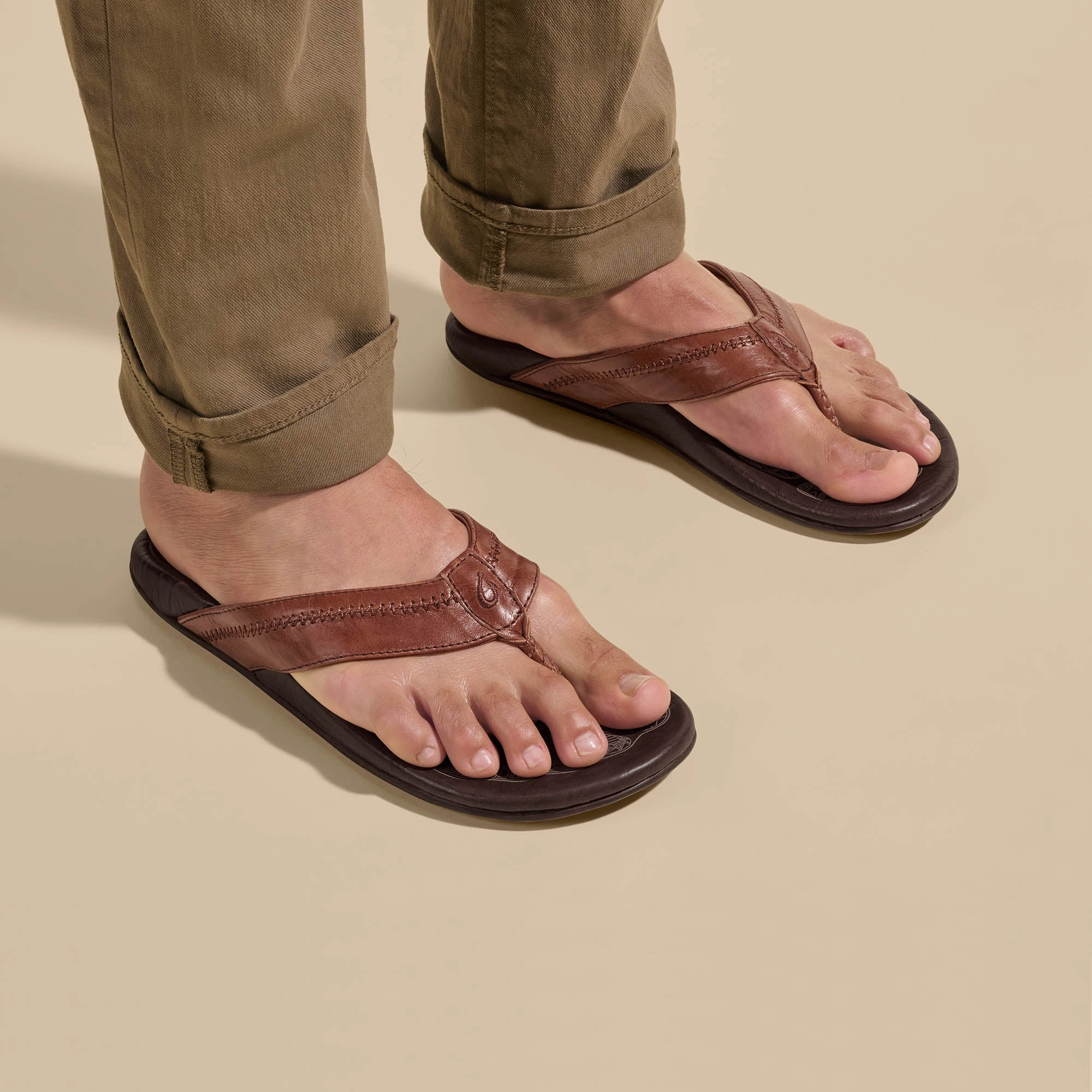 Hiapo - Rum / Dark Wood Imperial Flip Flops