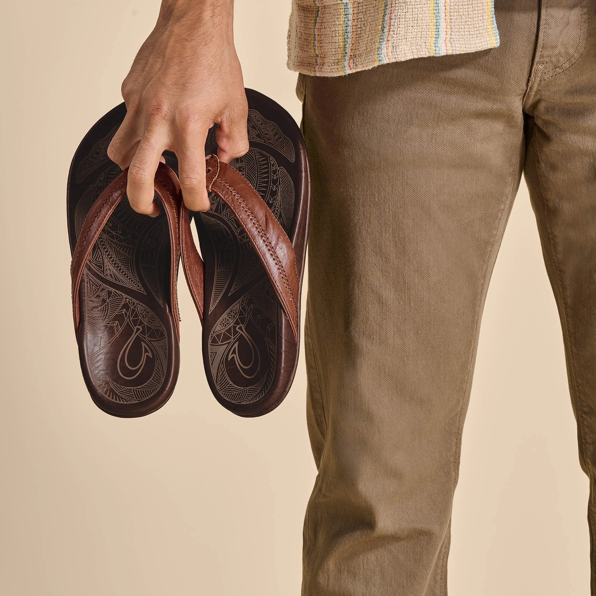 Flip Flops With Hidden Compartment Hiapo - Rum / Dark Wood