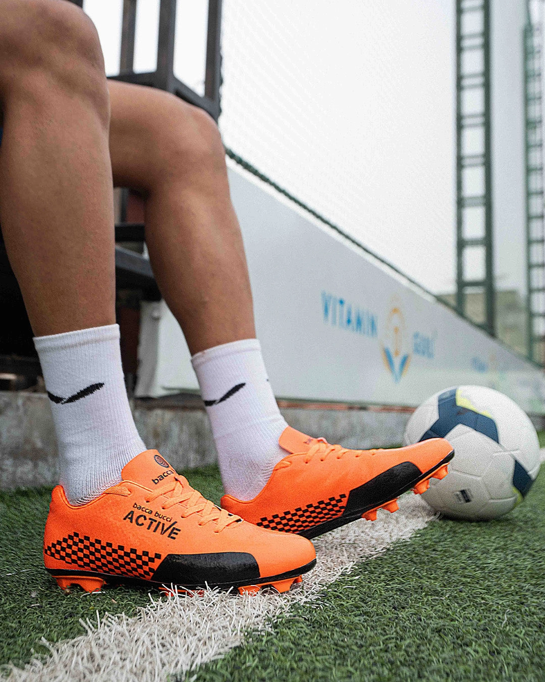 Bacca Bucci Orange Onslaught Zx380 Mid Soccer Cleats