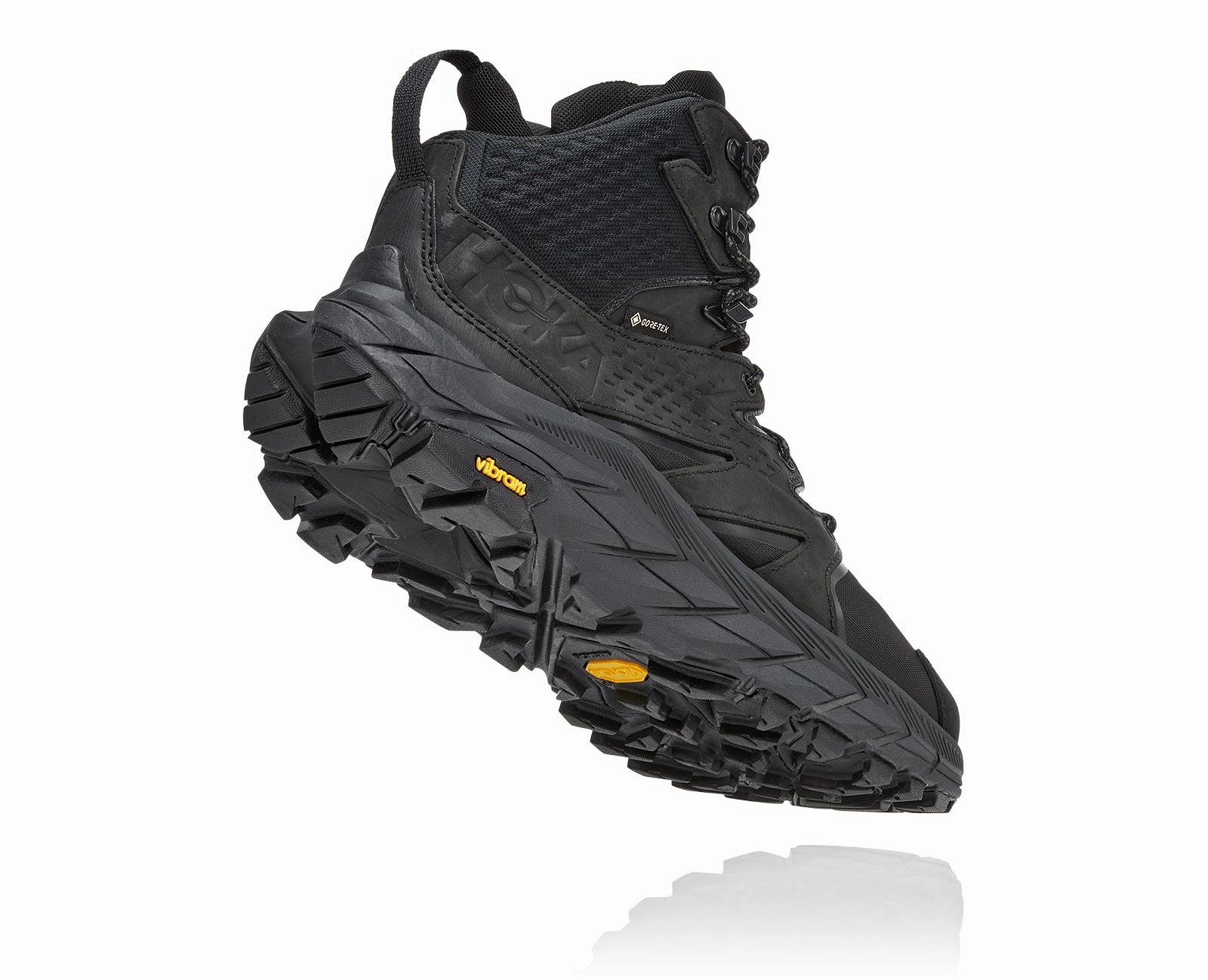 Stability Trail Running Shoes Uk Hoka Mens Anacapa Mid GTX - Black/Black (1122018-BBLC)