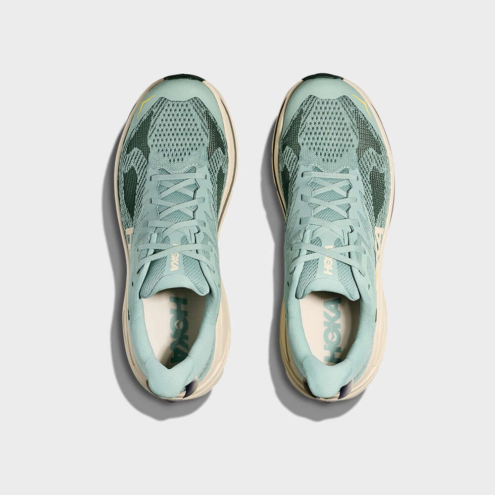 Low Stack Trail Shoes Hoka Mens Challenger 8 Trail Running Shoes Grey