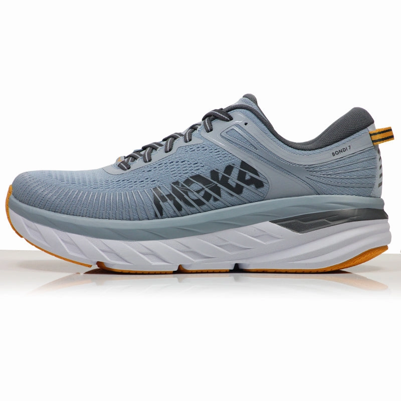 Hoka One One Bondi 7 Men's Running Shoe - Blue Fog/Castlerock Speedgoat Trail Running Shoes