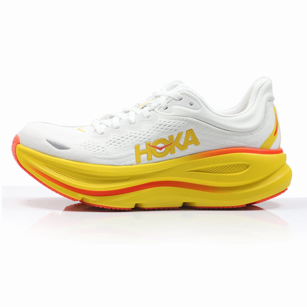 Hoka One One Bondi 9 Men's Running Shoe - Frost/Sunflower Running Shoes Pronators