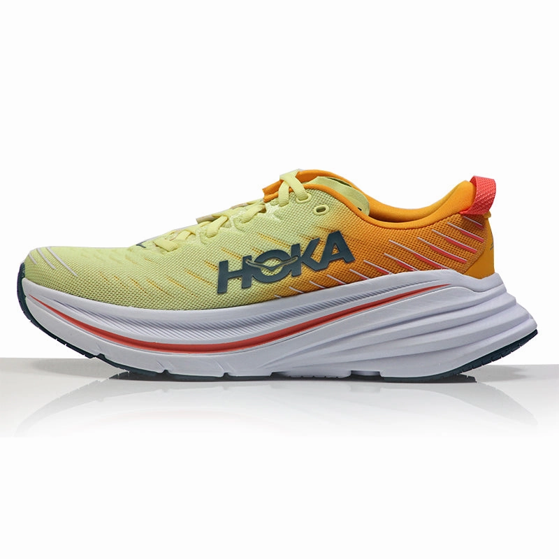 Best Running Shoes For Forefoot Strikers Hoka One One Bondi X Men's Running Shoe - Yellow Pear/Radiant Yellow
