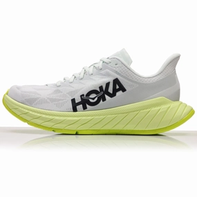 Hoka One One Carbon X 2 Men's Running Shoe - Blue Flower/Luminary Green Responsive Cushioned Running Shoe