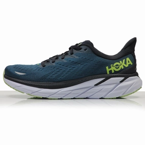 Hoka One One Clifton 8 Men's Running Shoe - Blue Coral/Butterfly Trail Running Shoes With Ankle Support