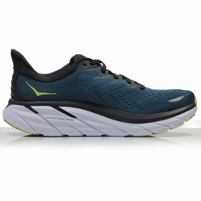 Hoka One One Clifton 8 Men's Running Shoe - Blue Coral/Butterfly Running Shoe Brands