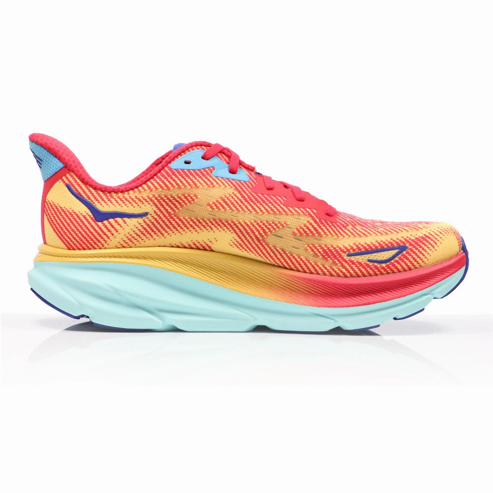 Hoka One One Clifton 9 Men's Running Shoe - Cerise/Cloudless John Lewis Running Shoes