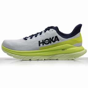 Best Running Shoes For Shin Pain Hoka One One Mach 4 Men's Running Shoe - Blue Flower/Citrus