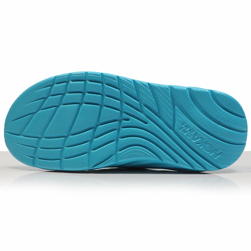 Hoka One One Ora Unisex Recovery Slide - Scuba Blue/Bellwether Blue Adizero Running Shoes