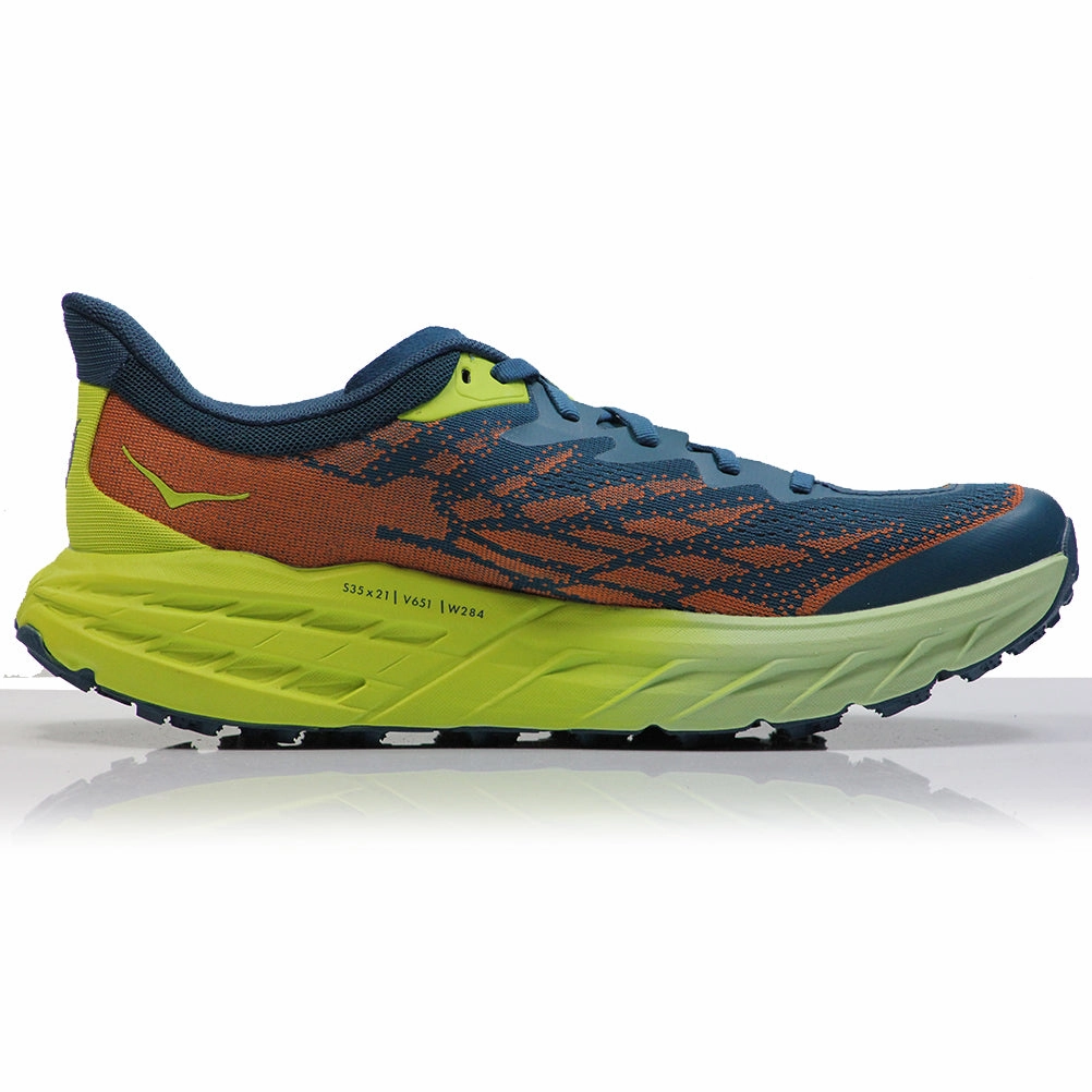 Hoka One One Speedgoat 5 Men's Trail Shoe - Blue Coral/Evening Primrose Best Motion Control Running Shoes