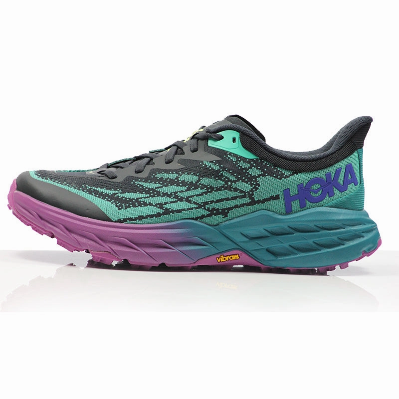 Big Kids Running Shoes Hoka One One Speedgoat 5 Men's Trail Shoe - Blue Graphite/Kayaking