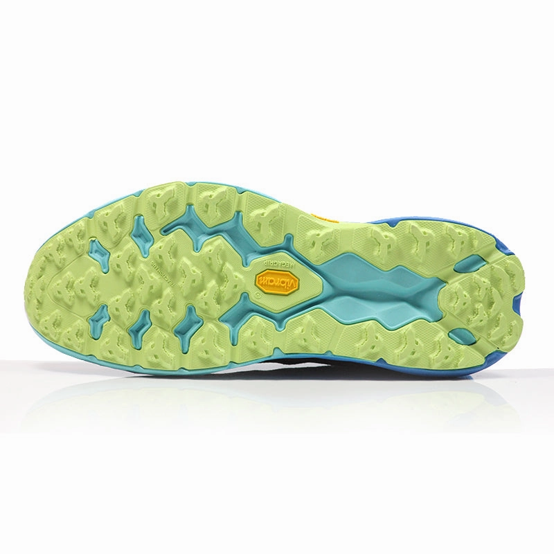 Best Running Shoes With Ankle Support Hoka One One Speedgoat 5 Men's Trail Shoe - Solar Flare/Diva Blue