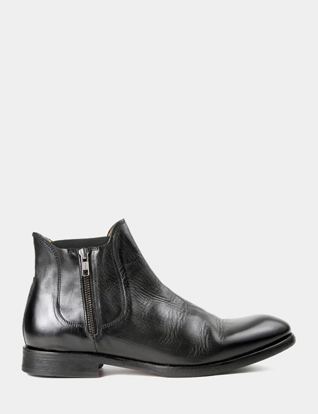 Leather Platform Sole Chelsea Boots Hudson Mitchell Chelsea Boot (Leather) - Black