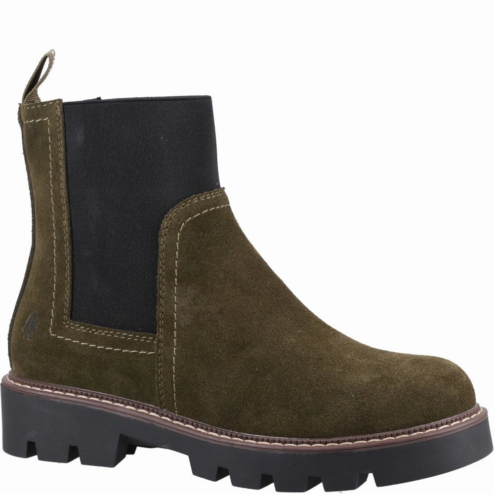 Hush Puppies Adeline Ankle Boots Chunky Rubber Chelsea Boots