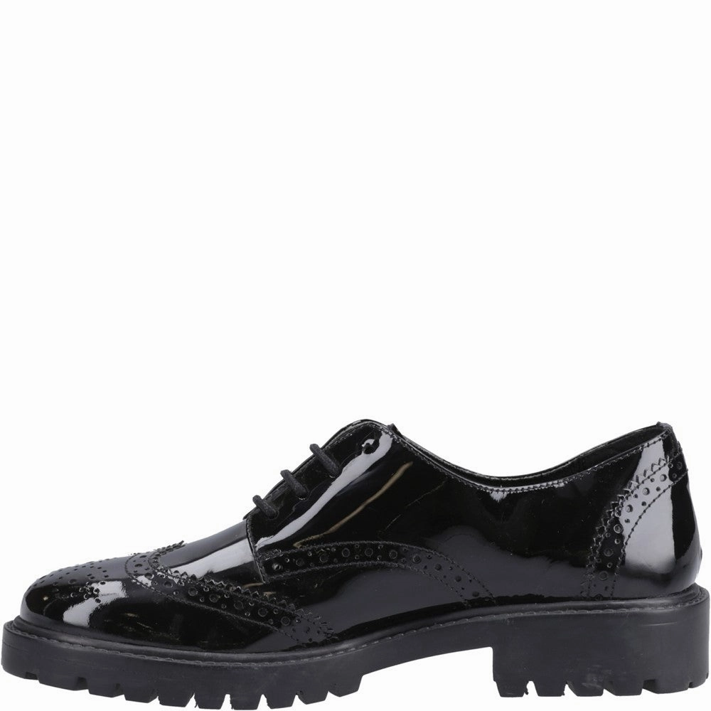 Hush Puppies Athena Patent Senior School Shoes