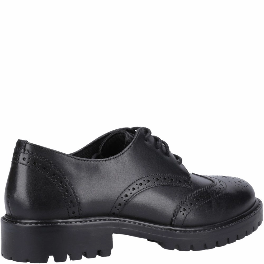 Longwing Brogues Shoes Hush Puppies Athena XL Senior School Shoes