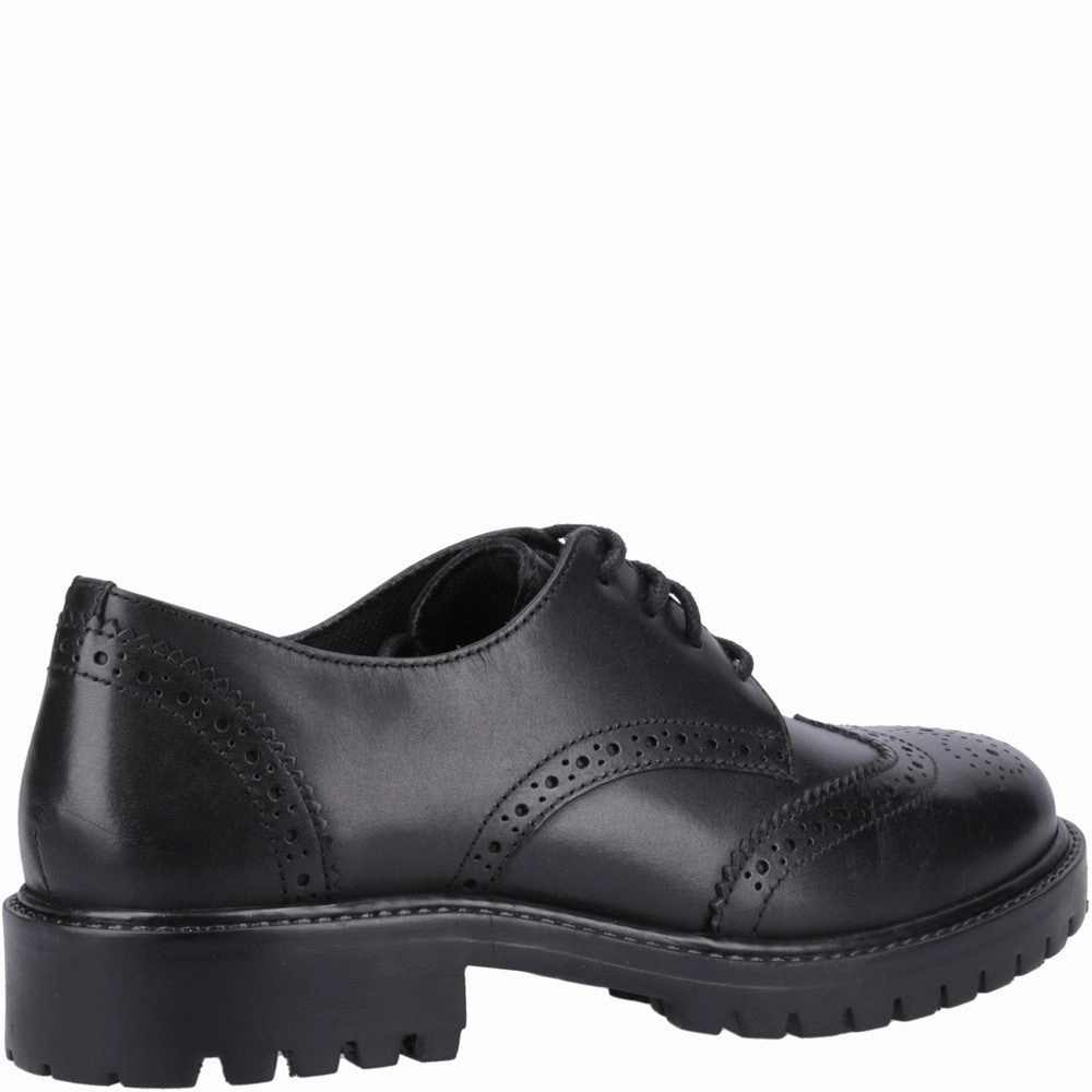 Hush Puppies Athena XL Senior School Shoes Brogues With Dresses