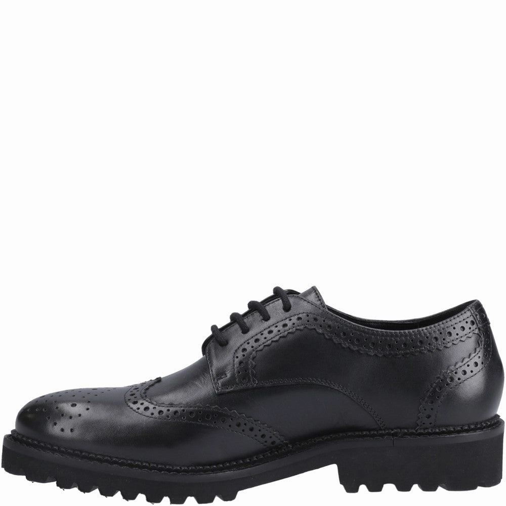 Hush Puppies Gabi Lace Up Junior School Shoes Flat Brogue Shoes