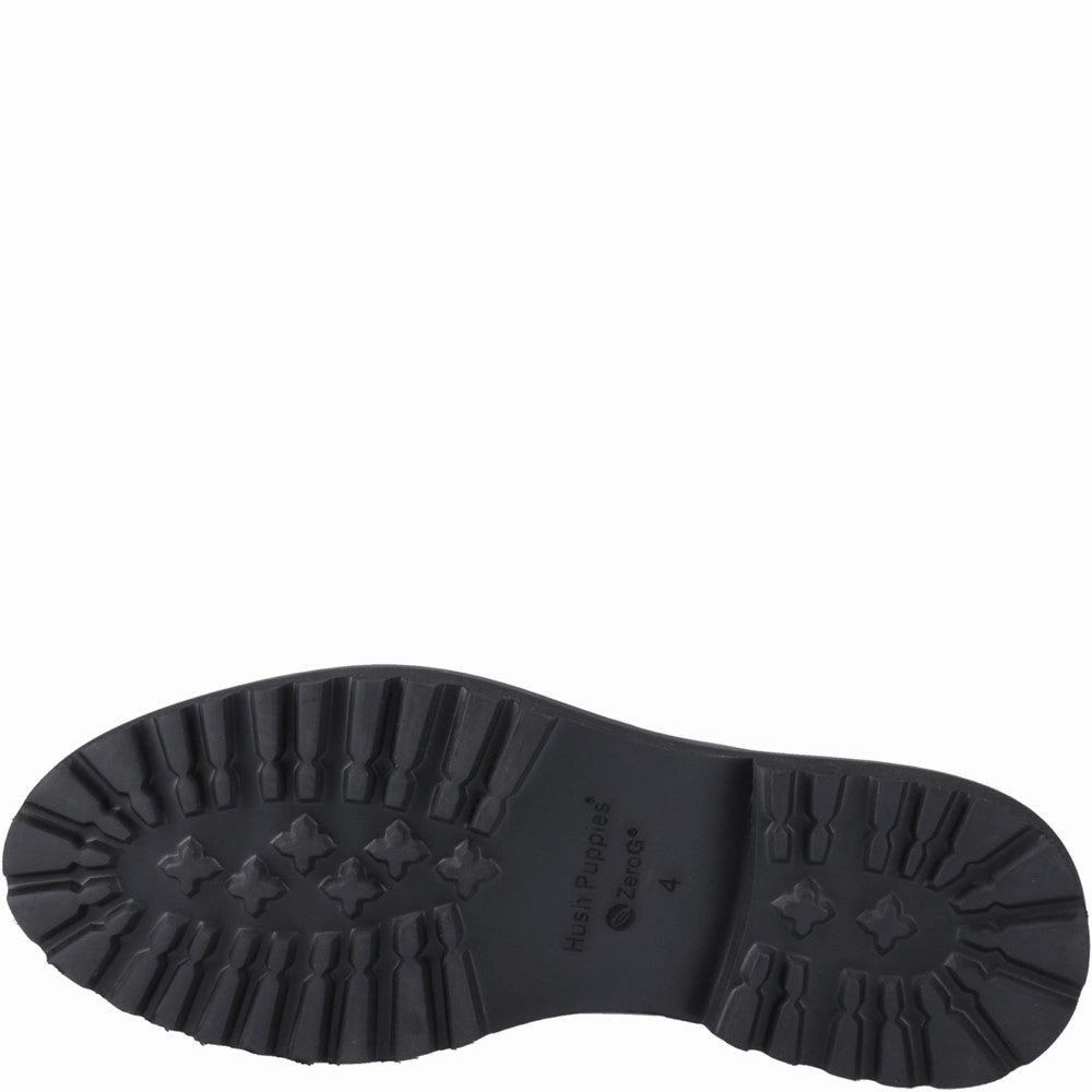 Military Brogues Hush Puppies Gabi Lace Up XL Senior School Shoes