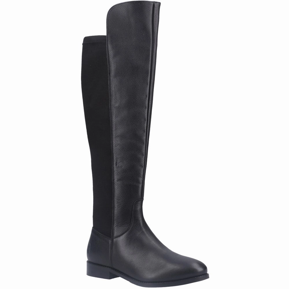 Leather Pointed Toe Knee High Boots Hush Puppies Paisley Long Boots