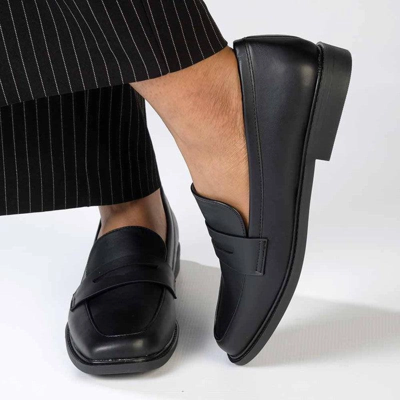 Madison Bliss 3 Loafer With Saddle - Black Zara Brogues