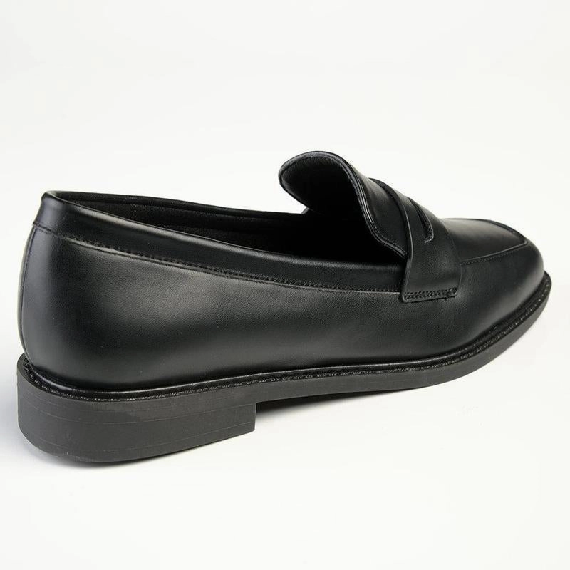 Madison Bliss 3 Loafer With Saddle - Black Leather Brogue Shoes