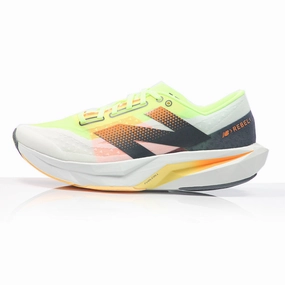 New Balance FuelCell Rebel v4 Men's Running Shoe - White/Lime Glo Running On Treadmill Shoes
