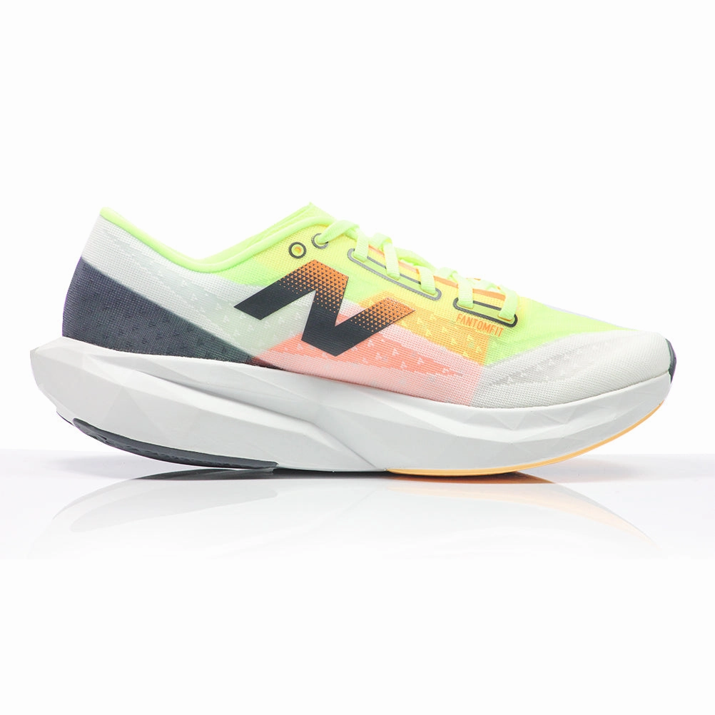 New Balance FuelCell Rebel v4 Men's Running Shoe - White/Lime Glo Picture Of A Running Shoe