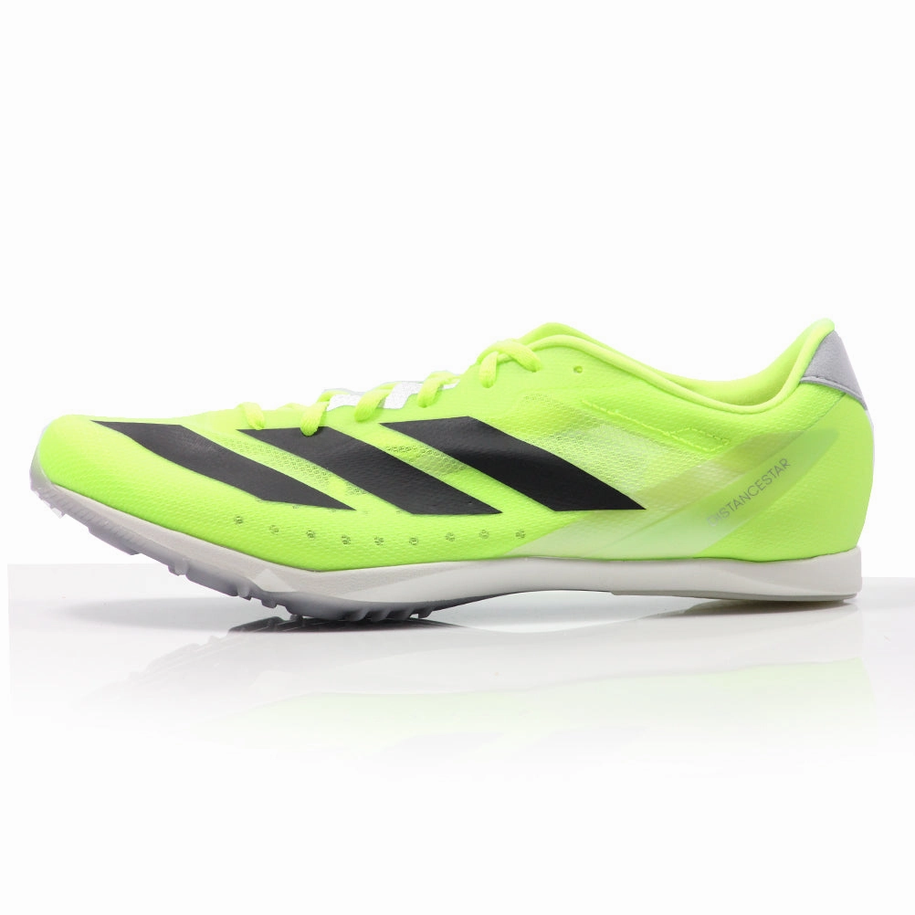 Good Outdoor Running Shoes adidas Distancestar Unisex Track Spike - Lucid Lemon/Core Black/Halo Silver