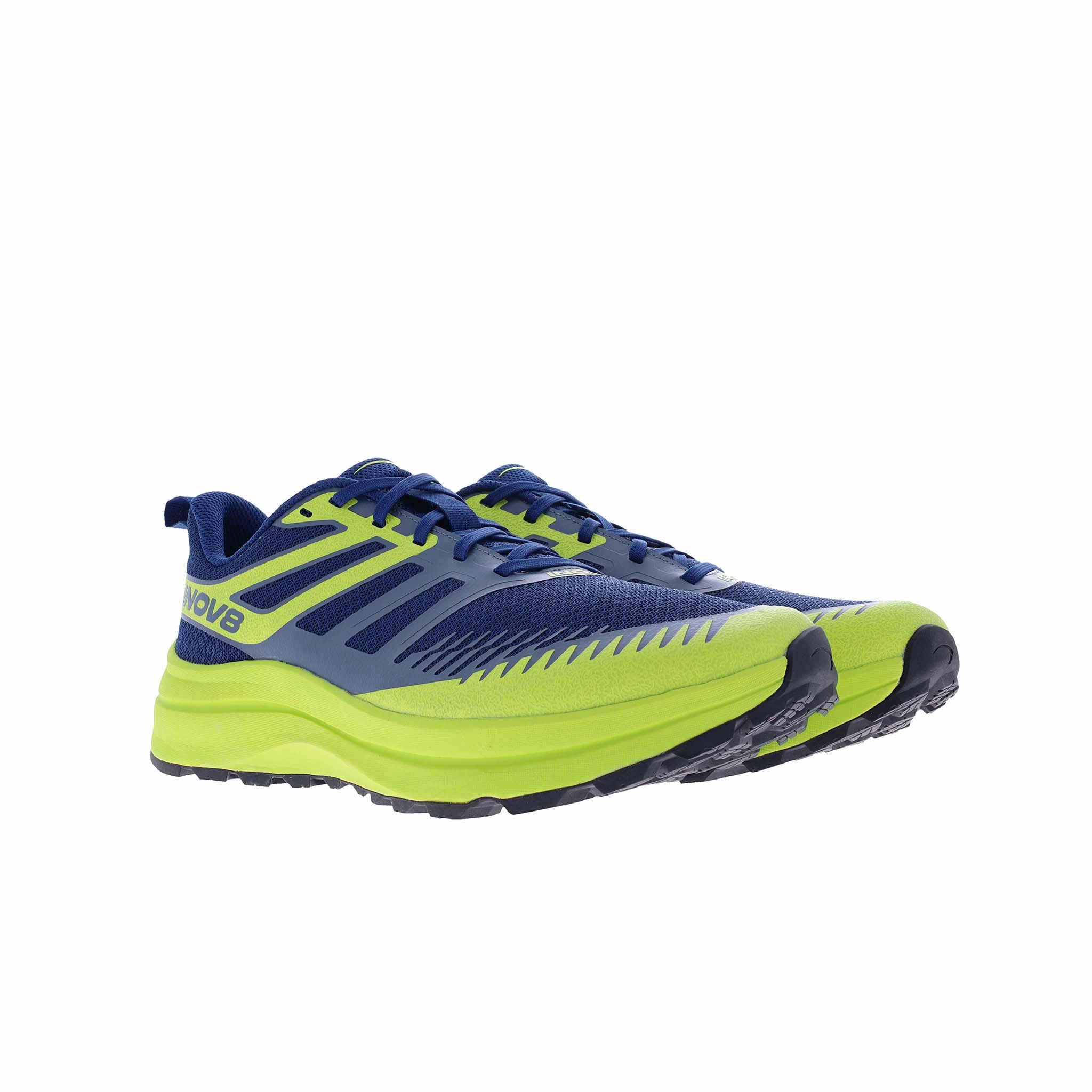 INOV8 | Men's TrailFly Max Running Shoes - Blue/Lime/Black Gel Venture Trail Running Shoes