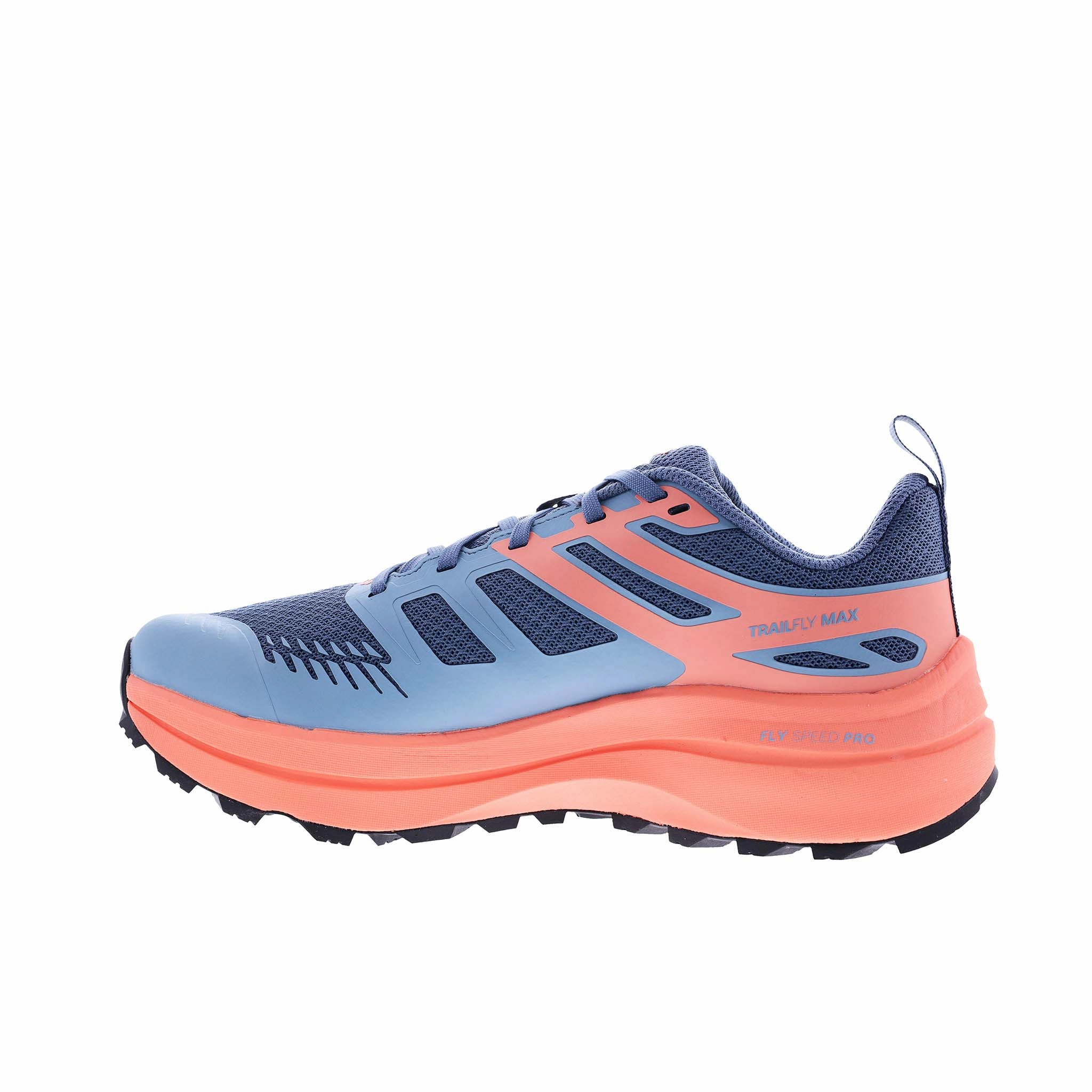 INOV8 | Women's TrailFly Max Running Shoes - Blue Grey/Coral Lone Peak 8 Trail Running Shoes